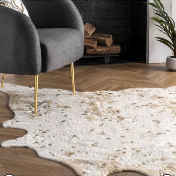 nuloom irada Accents Nuloom Iraida Contemporary Faux Cowhide Area